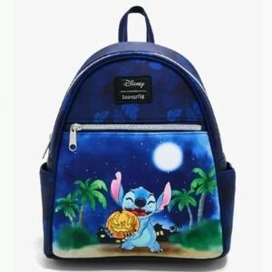 Loungefly Disney Lilo and Stitch Pumpkin Stitch‎ Mini Backpack